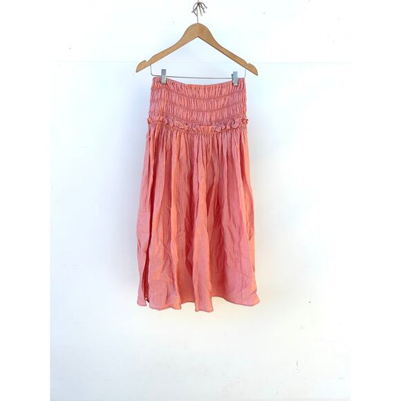 Current Air Crop Top Puff Sleeve Skirt Set Co-Ord Outfit Pink Cottagecore Small - Picture 4 of 11